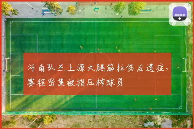 河南队王上源大腿筋拉伤后遗症，赛程密集被指压榨球员